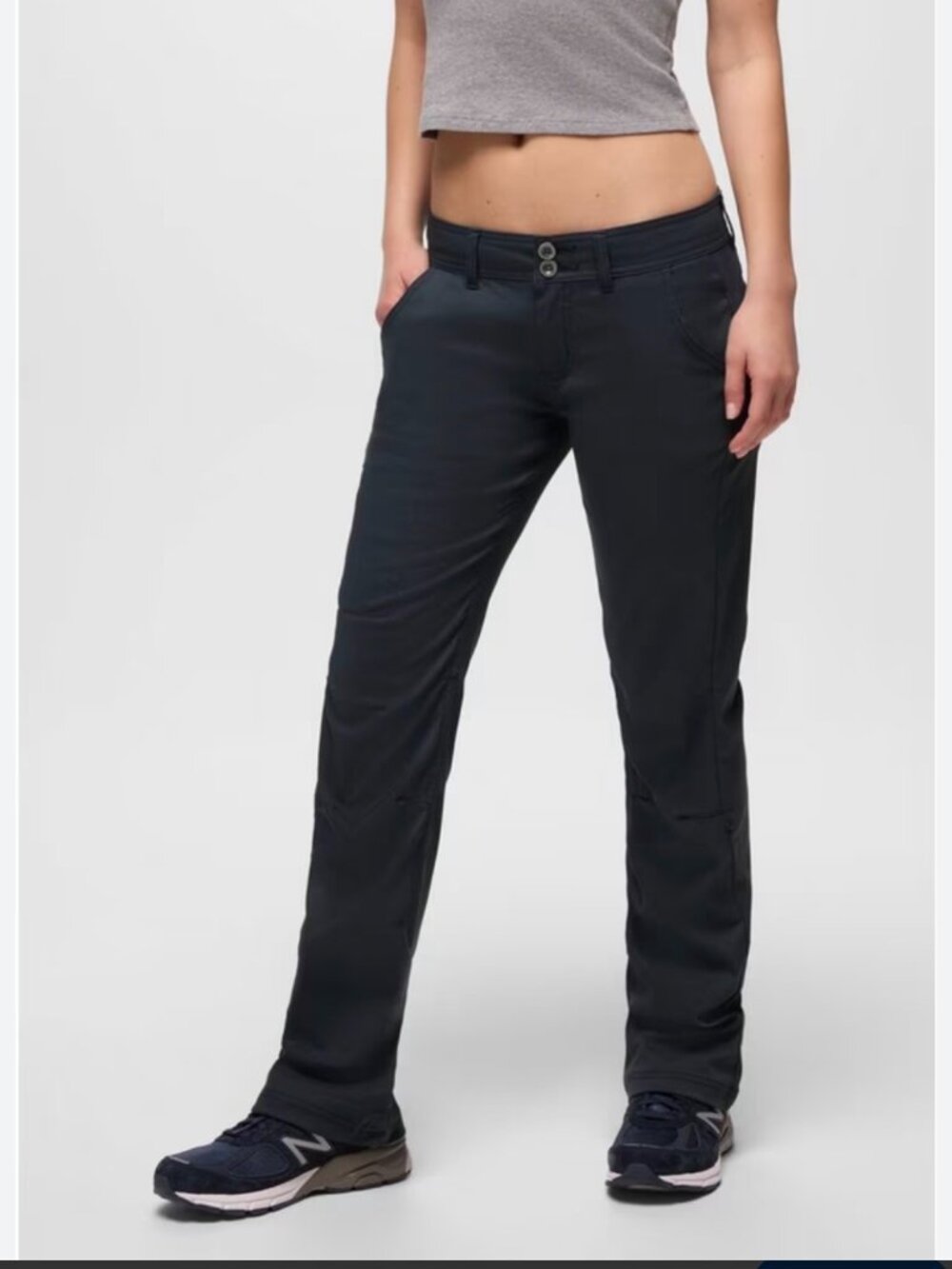 Prana Women's Size 10 Petite Halle Pant Navy Blue Convertible Hiking Camping
